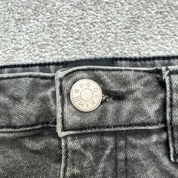 BDG Urban Outfitters Slim Straight Denim jeans Womens 28 Faded Black High Rise - Picture 4 of 16
